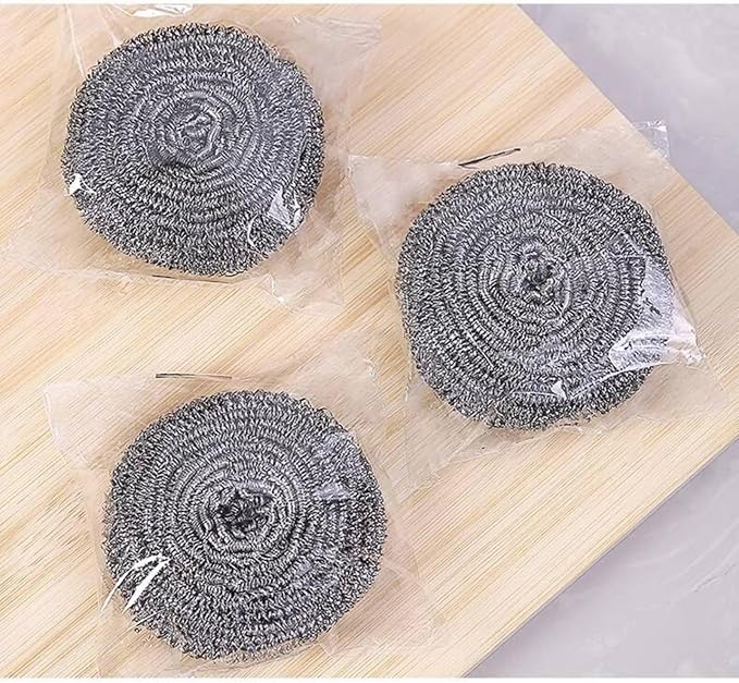 Stainless Steel Scouring Ball, Kitchen Cleaning Scrubber for Pots, Sinks and Bowls (12)