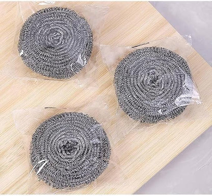Stainless Steel Scouring Ball, Kitchen Cleaning Scrubber for Pots, Sinks and Bowls (12)