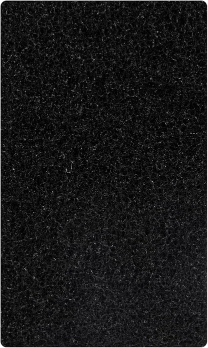 Restaurantware RW Clean 6 Inch x 3.5 Inch Scouring Pads 10 Multi Purpose Scrub Pads - Non Abrasive Heavy Duty Black Nylon Scrub Pads For Cleaning For Cleaning Or Scrubbing