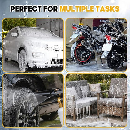 2 Pack Foam Cannon with 1/4" Quick Connector for Pressure Washer, 1000-3000 Psi, 1 Liter, Adjustable Nozzle Foam Cannon for Car Washing