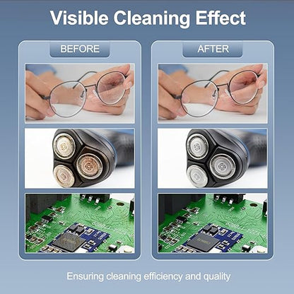 Granbo Ultrasonic Cleaner 6.5L 180W Jewelry Cleaning Ultrasonic Machine 40kHz with Heater Timer and Degassing, 110V Digital Ultrasonic Parts Cleaner for Jewelry Eyeglass Dental Parts Cleaning