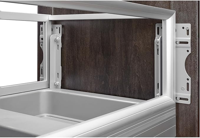 Rev-A-Shelf Double 35 Qt Pullout Trash Can with Soft Close for Base Kitchen Cabinets, Min Opening Width of 14.5", Silver, 5149-18DM-217