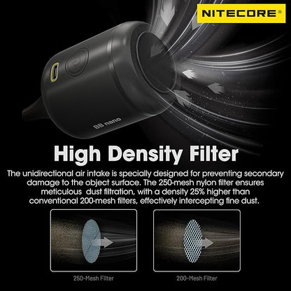 NITECORE BB Nano Portable Versatile Electronic Photography Air Blower with NITECORE Tag