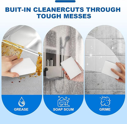 21-Pack Extra-Thick Melamine Sponges – 3.94" × 2.76" × 1.18" Durable Kitchen & Bathroom Cleaning Pads – Powerful, Non-Scratch, Water-Activated Magic Sponge