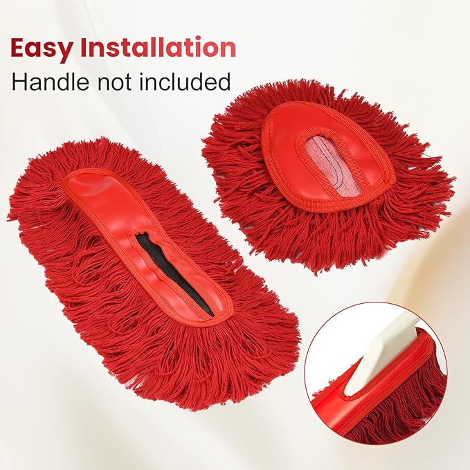 Car Duster Detailing Kit Replacement for California Car Duster Exterior Interior Cleaner Soft Cotton Mop Quickly Safely Removes Light Daily Dust for Car Dust Pollen Removing （Handle Not Included）