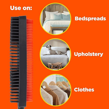 Bounce Lint Brush Duo, Dislodge and Sweep Away Debris, Lint, and Dust, Dual-Sided Rubber Bristles, Reusable and Easy to Clean