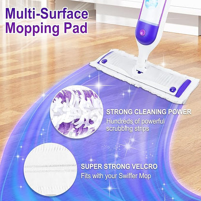 30 Pack Disposable Power Mop Pads for Swiffer Power Mop Pads,Compatible with Swiffer Power Mop Refills,Thickened Multi-Surface Replacement for Swiffer Wet Pads Refill on All Finished Floors