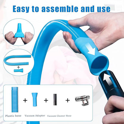 Universal Dryer Vent Cleaner Kit Vacuum Hose Attachment – Fit most Vaccum Cleaners, Efficient Lint Removal Tool for Dryer Maintenance