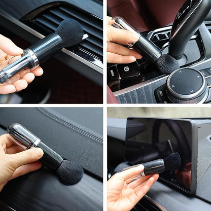 4 Pack Exquisite Duster Brush Kit, Small Dust Brushes, Feather Duster, Soft Fibers, Efficient Dust Removal, Cleaning Tool Perfect for Digital Devices, Keyboards, Car Interior, Craft, Mobile Phone