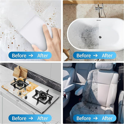 100 Pack Magic Sponges Cleaning Eraser,Melamine Sponge Foam Pads,Multi-Functional Household Cleaning Kitchen Dish Sponge for Furniture,Bathroom,Sink,Bathtub,Baseboard,Floor, Wall Cleaner