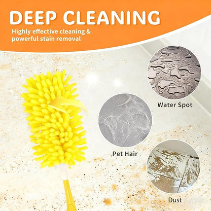 Reusable Duster Refill Compatible with Swiffer Hand Duster, 360 Duster Refills Only, Washable Pet Heavy Duty Dusters Refills for Swiffer Duster Extended Handle, 6 Pack (Handle is Not Included)
