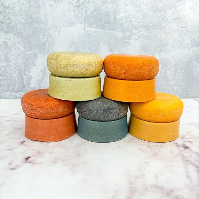 Lucky Locks | Pick Your Scent | Natural Shampoo & Conditioner Bar Set | Zero Waste Hair Care | Sulfate Free (Spring Blossom With Travel Tins)