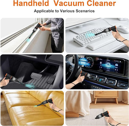 F32MAX Compressed Air Duster-150,000RPM Super Power Electric Air Duster and Vacuum Cleaner & Bag Vacuum Sealer 3-in-1，for PC Keyboard Cleaning, Car Interior Cleaning.