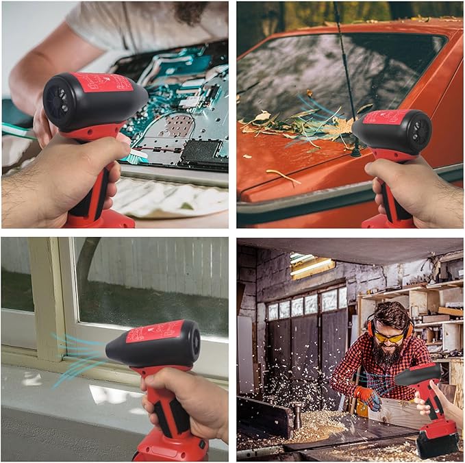 TPDL Mini Jet Fan Blower Fit for Milwaukee 18V for M18 Battery Cordless Portable Handheld Power Fan for Blowing Cleaning Camping