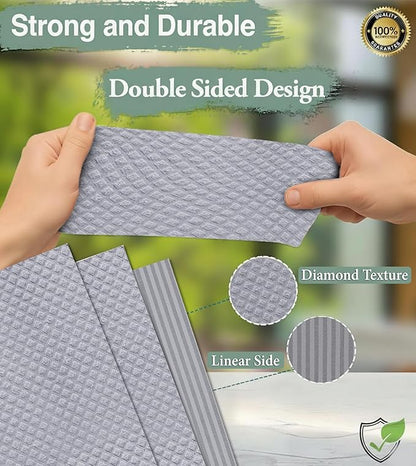 Swedish Dishcloths for Kitchen,10 Pack Reusable Cellulose Sponge Cloths,Ultra Absorbent, Eco-Friendly Cleaning Towels – No Odor, Assorted Dishcloths for Washing Dishes & General Cleaning.