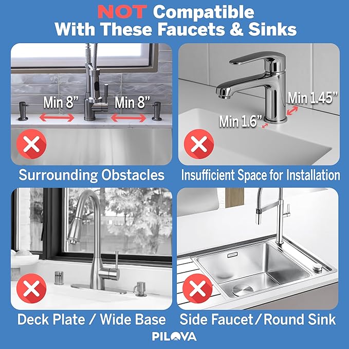 Premium Kitchen Sink Splash Guard – 16" x 5.7" Silicone Faucet Mat with Secure Pressure Clip, True 10° 3D Drainage(No Pooling), Anti-Lift Design, Flexible Leak-Sealing Ring, Non-Slip Fit Behind Faucet