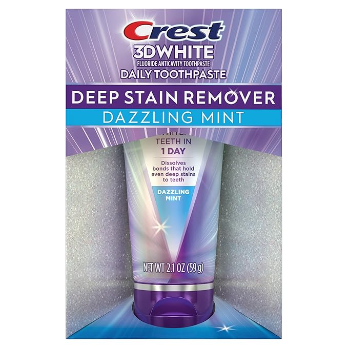 Crest 3DWhite Brilliance Deep Stain Remover Dazzling Mint Toothpaste - 2.1oz