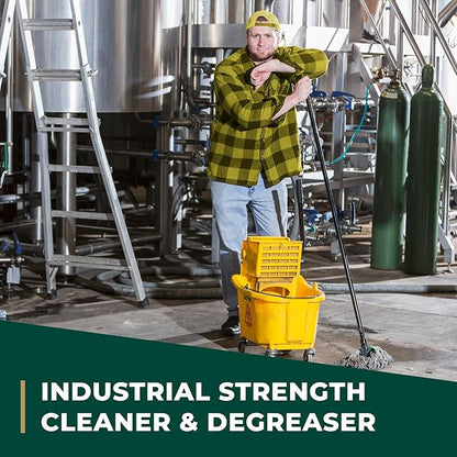 Simple Green Industrial Cleaner and Degreaser Lemon Scent, 1 Gal (Pack of 4)