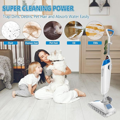 4 Pack Steam Mop Pads Replacement for Bissell Powerfresh Steam Mop 1940 1440 1544 1806 2075 Series, Model 5938 19402 19404 19408 19409 1940A 1940F 1940Q 1940T 1940W, Microfiber Washable, Reusable