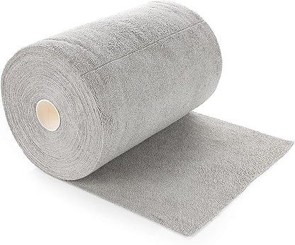 The Rag Company - Rip N' Rag Multi-Purpose Reusable Microfiber Towels for Home, Office, Garage, RV and More - 80 Count Roll - Premium 70/30 Blend - 200gsm