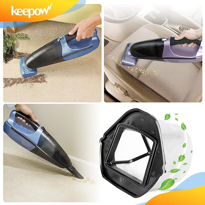 KEEPOW Vacuum Filter Replacement for Shark Cordless Handheld Vacuum SV780 SV75Z SV728N SV726N, Replacement Part# XF769, XSB726N (4 Pack)