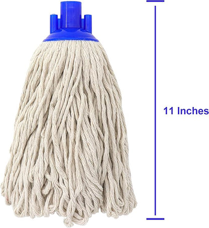 EaseYourDay Cotton String Screw on Mop Replacement Head Compatible with All Standard US Threading Pole (Acme 3/4 inch Thread) - 2 PCS