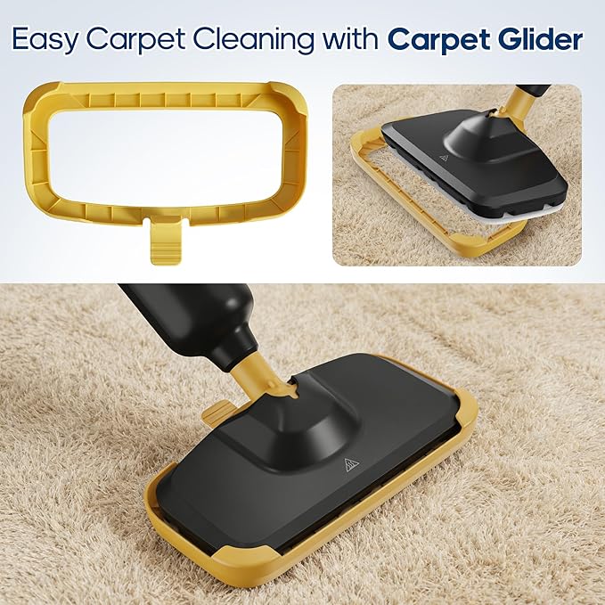 Steam Mop for Floor Cleaning with 2 Washable Pad, Lightweight Floor Steamer Cleaner Mop for Hardwood, Tile, Laminate Floors，Carpet