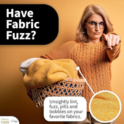 Multi-Fabric Sweater Comb for Pills and Fuzz - Manual Fabric Defuzzer Wool Lint Shaver Comb Scraper for Clothing, Sheets and Furniture by Wardrobe Hackers