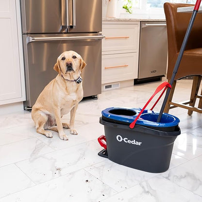 O-Cedar Genuine RinseClean Deep Clean Spin Mop Head Replacement (1-Pack) | 40% More Cleaning Power | Microfiber Refill | Machine Washable | Compatible with O-Cedar EasyWring RinseClean Spin Mop System