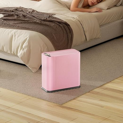 Bathroom Trash Can with Lid 13 Liter/ 3.5 Gallon Pink Trash Can with Pop-Up Lid Bedroom Trash Can Small Garbage Can with 150 Counts Trash Bags for Small Bathroom Bedroom Office