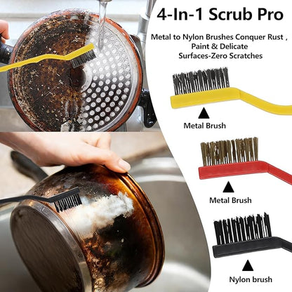 Window Cleaner Set, 17Pcs Window Door Tracks Groove Crevice Cleaning Brushes Tools for Sliding Glass Doors, Air Conditioner