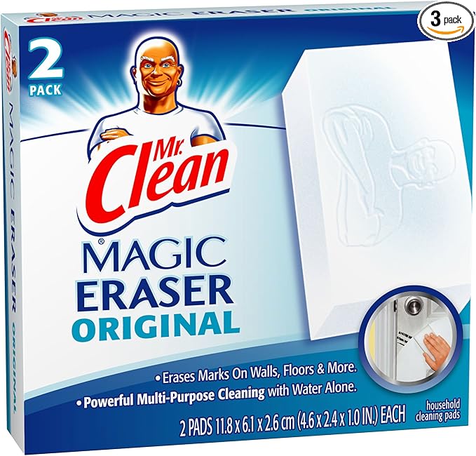 Mr Clean Erase and Renew Magic Eraser, Original, 2 Count (Pack of 3)