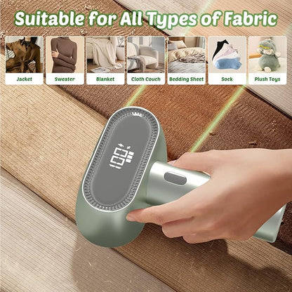 Fabric Shaver, Rechargeable Double-Head Lint Remover, Electric Lint Shaver and Clothing Shaver to Remove Pillings and Fuzz Easily