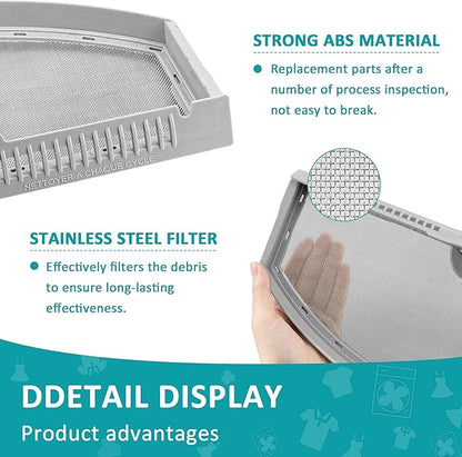 GTD42EASJ2WW GTD33EASK0WW GTX22EASK0WW GTD65GBSJ3WS Dryer Lint Screen Replacement WE03X23881 Compatible for GE Hotpoint,Dryer Filter Lint Screen and Brush by MIFLUS