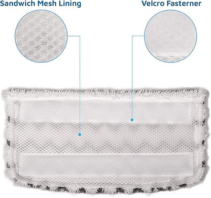 F Flammi Microfiber Mop Replacement Pads Compatible with Shark Steam Mop S1000 S1000A S1000C S1000WM S1001C S2001 (8 Pack)