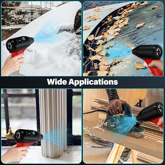 Mini Jet Blower Portable Violent Turbo Fan for Milwaukee 12V M12 Battery, 130000 RPM 3-Speed Wireless High Speed Handheld Fan, for Computer Key Board Cleaning,Hair Drying,Camping,Outdoors,Car