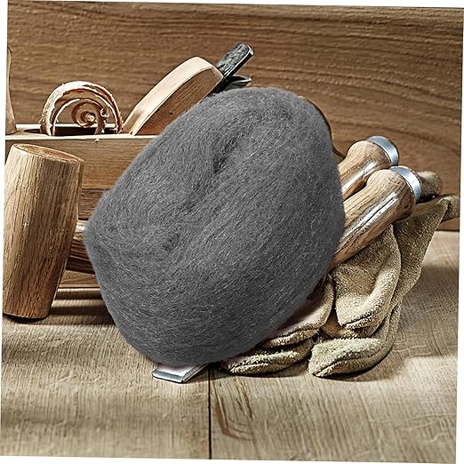 Flexible Wire Wool Pad 2 Pack Steel Wool Roll for Window Cleaning Coarse Fabric for Polishing Cleaning Metals