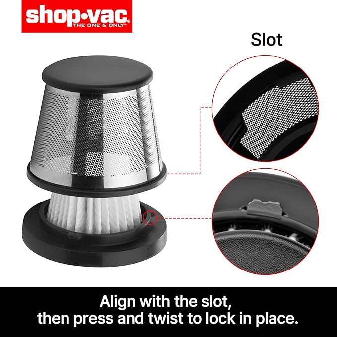 SHOP-VAC HEPA Filter, Compatible with SHOP-VAC Cordless Handheld Vacuum 5430230 and 5430231