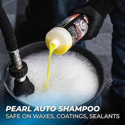 The Rag Company - Complete Car Cleaning Kit - Includes Car Wash Soap, Wheel Cleaner, Interior Car Cleaner, Wash Mitt + Pad, Drying Towel, Microfiber Towels, Wheel Brush - 10 Piece Kit