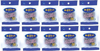 Bonster Carl Skate Stainless Steel Scourer 1.1 oz (30 g), Set of 10, Ganko Dirt, Spice Remover