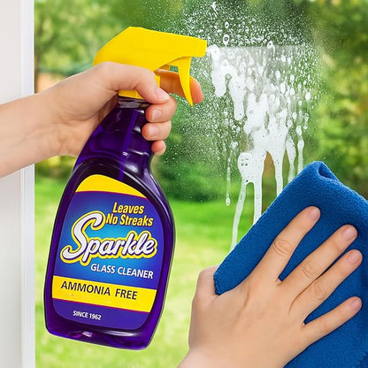 Sparkle Glass Cleaner, Original Purple, 1 Gallon Refill Bottle, 128 OZ