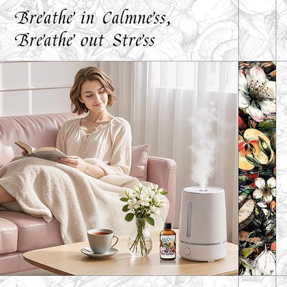 HIQILI Iris Sonnet Diffuser Oil, Elegant Floral Fruity Scent, Water Soluble for Car Air fresheners, Reed Diffuser, Relaxing & Cozy - 3.38 Fl Oz