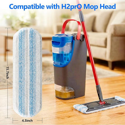 20 Pack Mop Replacement Pads for O Cedar H2pro Flat Mops,Mop Pads for O-Cedar Mop Refills,Washable and Reusable Microfiber Mops Pad Compatible with Ocedar Flat Head