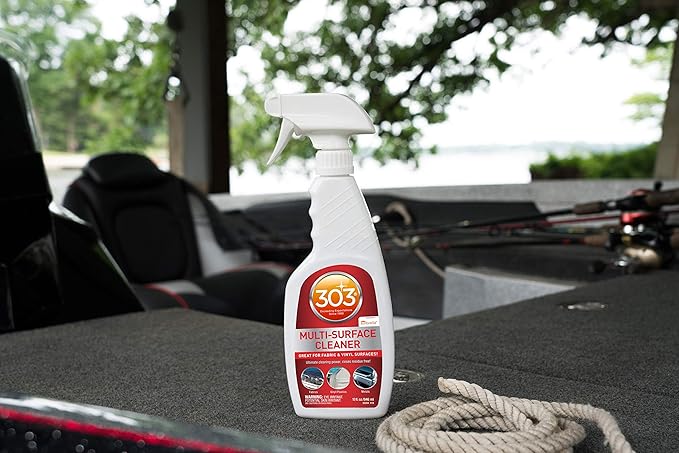 303 Products Multi-Surface Cleaner Spray, Residue-Free Cleaning for Vinyl, Fabric, Plastic & More – Safe on All Water-Safe Surfaces, Sunbrella Recommended, 16 oz (6 Pack)