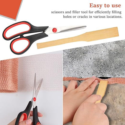 Copper Mesh Rodent Control, 5 in x 100 ft Proof Wire Screen Roll for Mice Rat Rodent, Bat & Snail, DIY Blocker Weep Hole Filler & Wool Mouse Trap