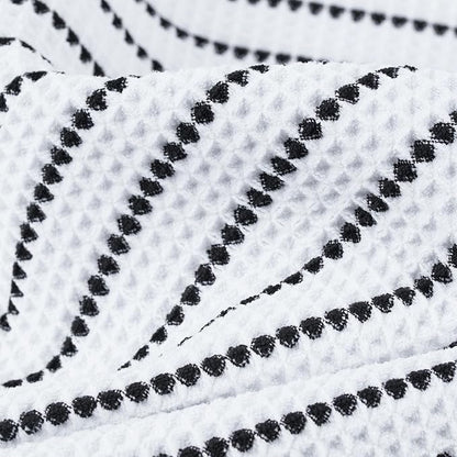 POLYTE 430 GSM Microfiber Oversize Quick Dry Lint Free Bath Towel, 60 x 30 in, 4 Pack (Waffle Weave)