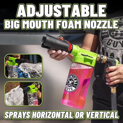 Chemical Guys TORQ Foam Blaster 6 - Foam Cannon Garden Hose Attachment, Easy to Use, Sprays Thick Suds for Safe Washing Trucks, SUVs, Motorcycles, RVs, and Other Vehicles