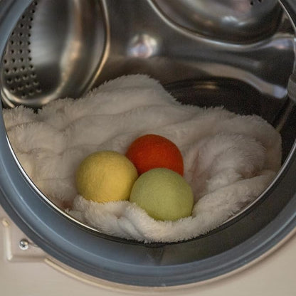 Wool Dryer Balls Handmade 3 Pack XL,Organic Laundry Dryer Balls,100% New Zealand Wool Natural Fabric Softener,Reusable 1000 Loads,Wrinkles Free, Shorten Drying Time,Baby Safe (3 Pack,Winter Sunshine)