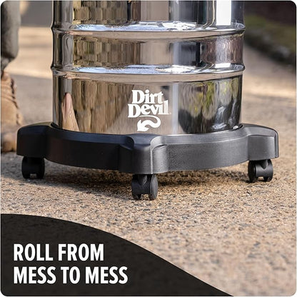 Dirt Devil 6 Gallon Corded Wet Dry Shop Vacuum, Portable, Heavy Duty Vacuum for Garage, Home, Workshop or Vehicle, Durable Design with Versatile Tools, Wet/Dry Shop Vac