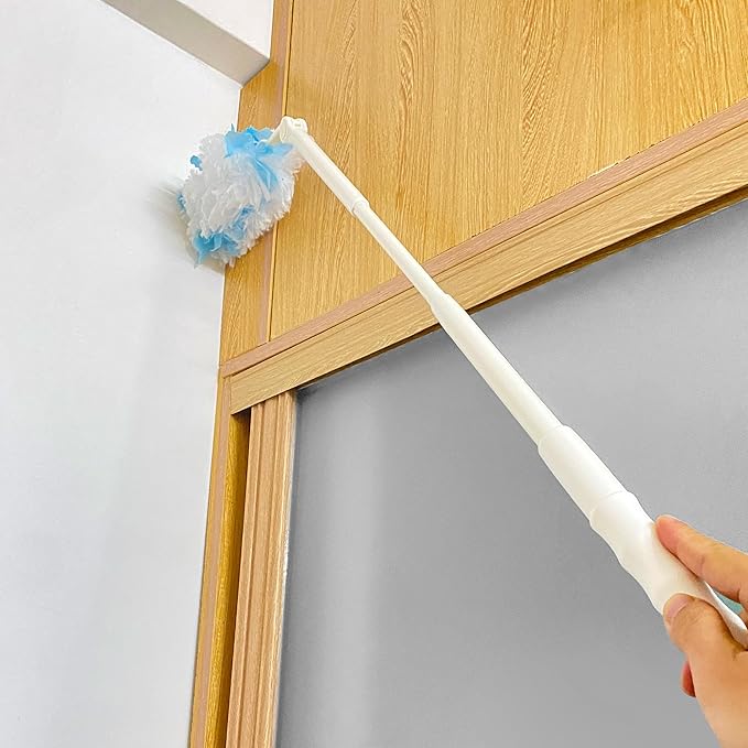 KEUYE Replacement Handles Compatible with Swiffer Duster Refill, Extended Handle, Adjustable Length Handles only (2pcs)